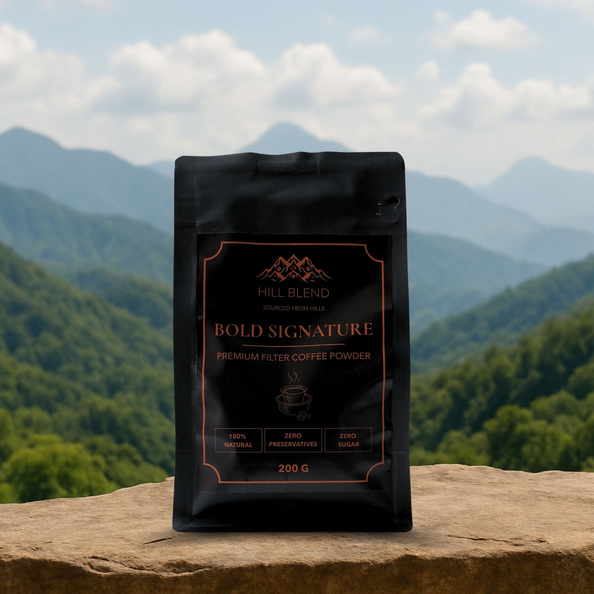 HillBlend™ Bold Signature Premium Filter Coffee Powder 200g