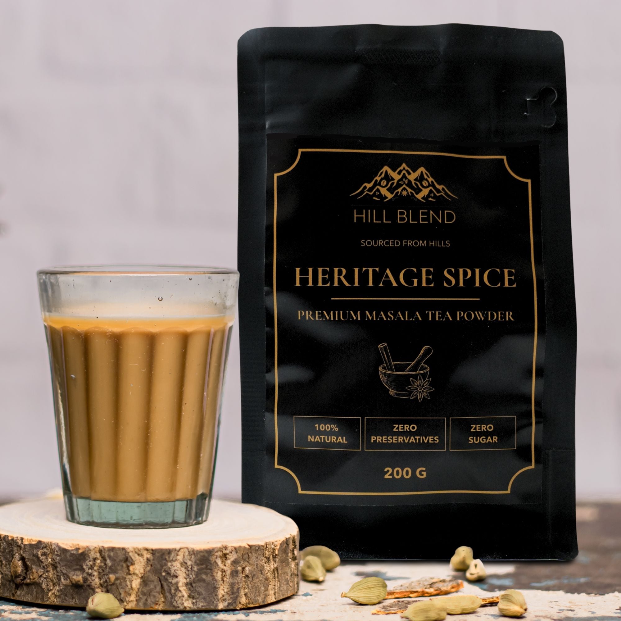 HillBlend™ Heritage Spice Premium Masala Tea Powder 200g